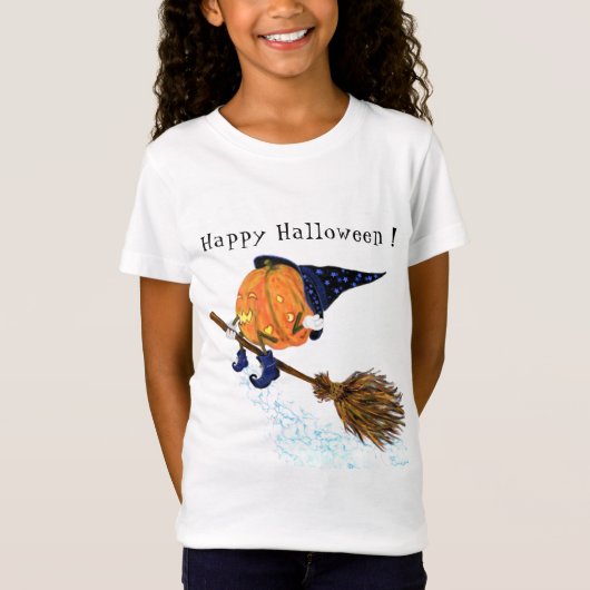 Frohe Halloween Hexenkürbiskugel - Spaß T-Shirt (Vorderseite)
