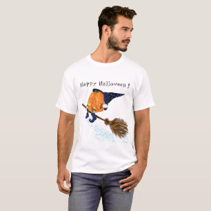 Frohe Halloween Hexenkürbiskugel - Spaß T-Shirt