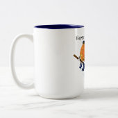 Frohe Halloween Hexenkürbiskugel - Spaß Zweifarbige Tasse (Links)