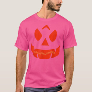 Frohe Halloween Jack O' Lantern Pumpkins Gesicht 2 T-Shirt