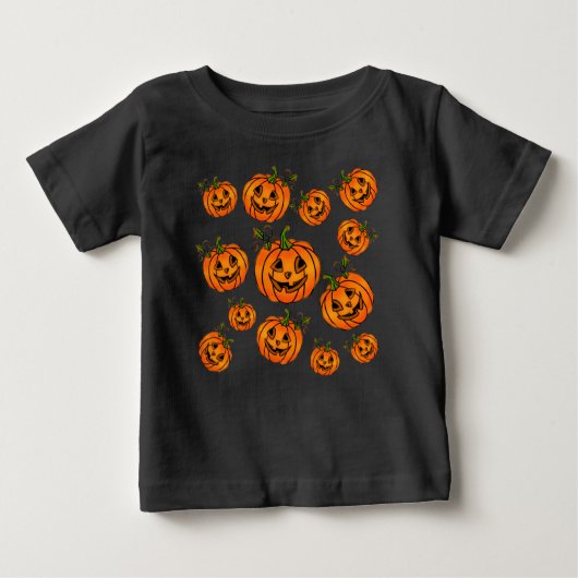 Frohe Halloween-Jack-o-Laterne, Trick-to-Leckerei Baby T-shirt (Vorderseite)