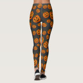 Frohe Halloween-Jack-o-Laterne, Trick-to-Leckerei Leggings (Rückseite)