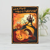 Frohe Halloween! Karte (Stehend Vorderseite)