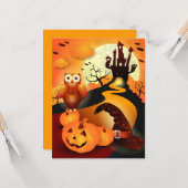 Frohe Halloween! Karte (Vorderseite/Rückseite Beispiel)