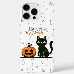 Frohe Halloween-Katze & Kürbis iPhone 16 Pro Max Hülle
