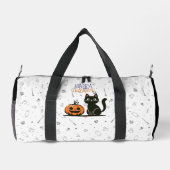 Frohe Halloween-Katze & Kürbis Duffle Bag (Rückseite)