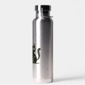 Frohe Halloween-Katze & Kürbis Trinkflasche (Links)