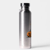 Frohe Halloween-Katze & Kürbis Trinkflasche (Rechts)