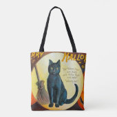 Frohe Halloween-Katze Tasche (Rückseite)