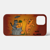 Frohe Halloween! Katzen-Hund und Spider Case-Mate iPhone Hülle (Rückseite (Horizontal))
