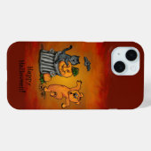 Frohe Halloween! Katzen-Hund und Spider Case-Mate iPhone Hülle (Rückseite (Horizontal))
