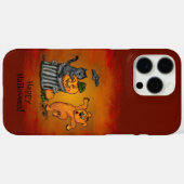 Frohe Halloween! Katzen-Hund und Spider Case-Mate iPhone Hülle (Rückseite (Horizontal))