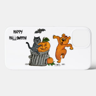 Frohe Halloween! Katzen-Hund und Spider Case-Mate iPhone Hülle
