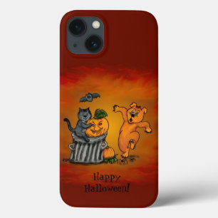 Frohe Halloween! Katzen-Hund und Spider Case-Mate iPhone Hülle