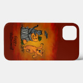 Frohe Halloween! Katzen-Hund und Spider Case-Mate iPhone Hülle (Rückseite (Horizontal))