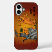 Frohe Halloween! Katzen-Hund und Spider Case-Mate iPhone Hülle (Rückseite)