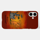 Frohe Halloween! Katzen-Hund und Spider Case-Mate iPhone Hülle (Rückseite (Horizontal))