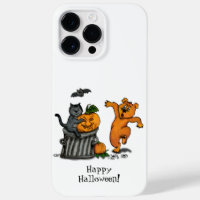 Frohe Halloween! Katzen-Hund und Spider