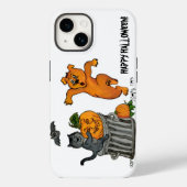 Frohe Halloween! Katzen-Hund und Spider Case-Mate iPhone Hülle (Rückseite)