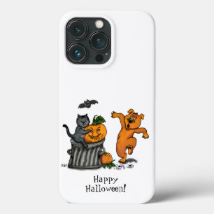 Frohe Halloween! Katzen-Hund und Spider Case-Mate iPhone Hülle