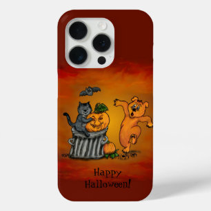 Frohe Halloween! Katzen-Hund und Spider Case-Mate iPhone Hülle