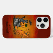 Frohe Halloween! Katzen-Hund und Spider Case-Mate iPhone Hülle (Rückseite (Horizontal))