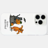 Frohe Halloween! Katzen-Hund und Spider Case-Mate iPhone Hülle (Rückseite (Horizontal))