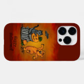 Frohe Halloween! Katzen-Hund und Spider Case-Mate iPhone Hülle (Rückseite (Horizontal))