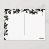 Frohe Halloween! Katzen-Hund und Spider Postkarte (Rückseite)