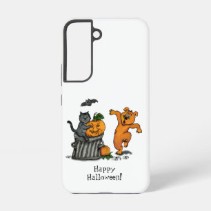 Frohe Halloween! Katzen-Hund und Spider Samsung Galaxy Hülle