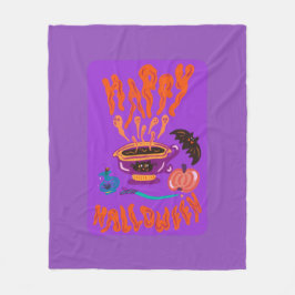 Frohe Halloween Katzenliebhaber Hexe-Tasse Kaffee Fleecedecke