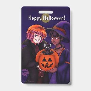 Frohe Halloween-Kostüme Ausweis