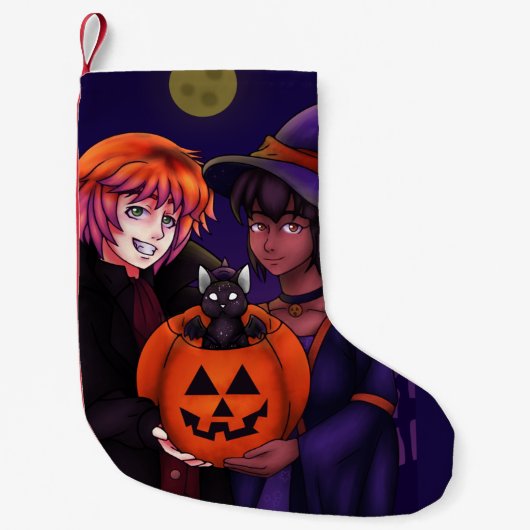 Frohe Halloween-Kostüme Kleiner Weihnachtsstrumpf (Vorderseite)