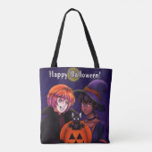 Frohe Halloween-Kostüme Tasche (Rückseite)
