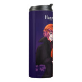 Frohe Halloween-Kostüme Thermosbecher (Nach links gedreht)