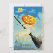 Frohe Halloween-Kürbis-Hexe (Rückseite)