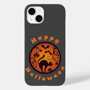 Frohe Halloween Laternenschwarze Katzen Spinnen un Case-Mate iPhone 14 Hülle