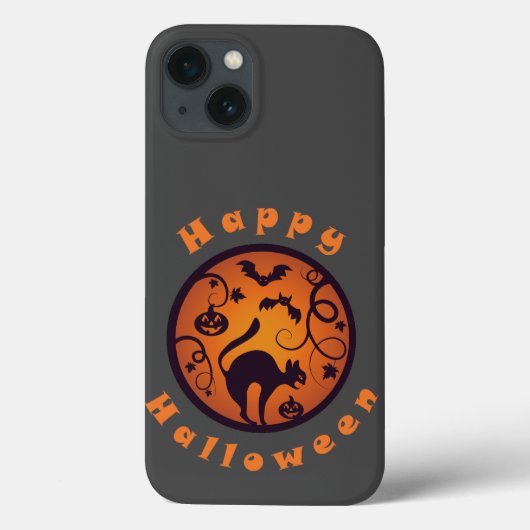 Frohe Halloween Laternenschwarze Katzen Spinnen un Case-Mate iPhone Hülle (Rückseite)