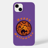 Frohe Halloween Laternenschwarze Katzen Spinnen un Case-Mate iPhone Hülle (Rückseite)