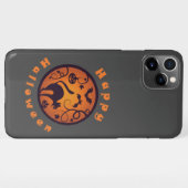 Frohe Halloween Laternenschwarze Katzen Spinnen un iPhone Hülle (Rückseite (Horizontal))