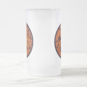 Frohe Halloween Laternenschwarze Katzen Spinnen un Mattglas Bierglas (Mittel)