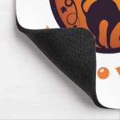 Frohe Halloween Laternenschwarze Katzen Spinnen un Mousepad (Ecke)