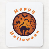 Frohe Halloween Laternenschwarze Katzen Spinnen un Mousepad (Vorne)
