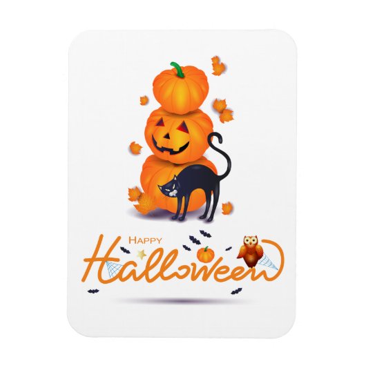 Frohe Halloween! Magnet (Vertikal)