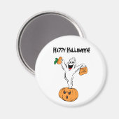 Frohe Halloween! Magnet (Vorderseite/Rückseite)