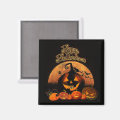 Frohe Halloween-Magnet Magnet (Vorderseite/Rückseite)