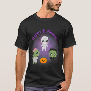 Frohe Halloween Monster Mummy Frankenstein Zombie T-Shirt