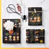 Frohe Halloween Monster Muster wrapping Wrapping Geschenkpapier Set