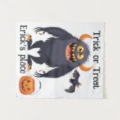 Frohe Halloween-Monstertrick oder -Behandlung Wandteppich (Vorderseite (Horizontal))