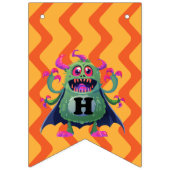 Frohe Halloween-Monstertrick oder -Behandlung Wimpelkette (Erste Fahne)